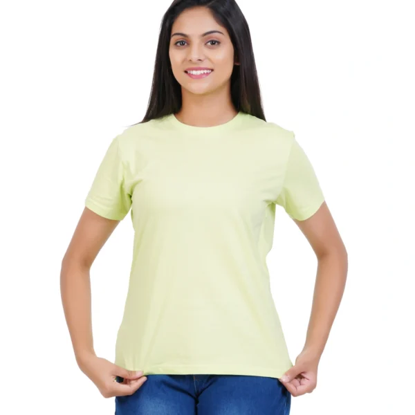 Pista Green Plain T-Shirt