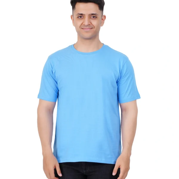 Sky Blue Plain T-Shirts