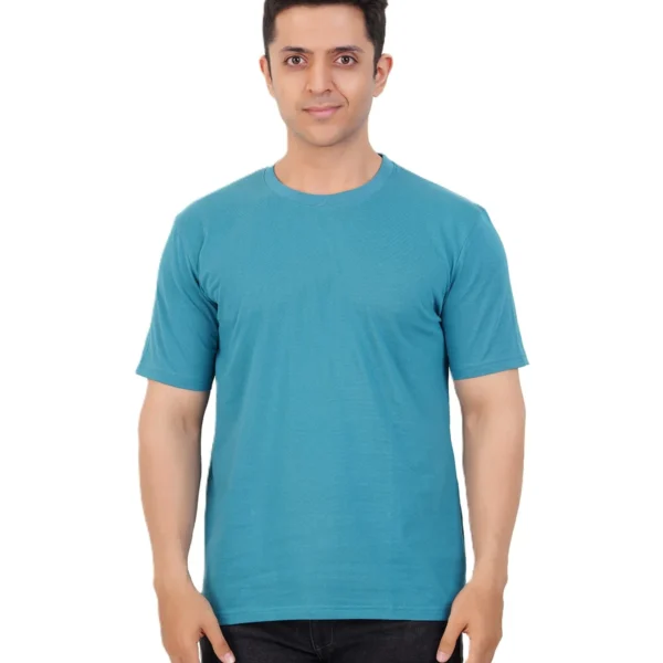Aqua Green Plain T-Shirts