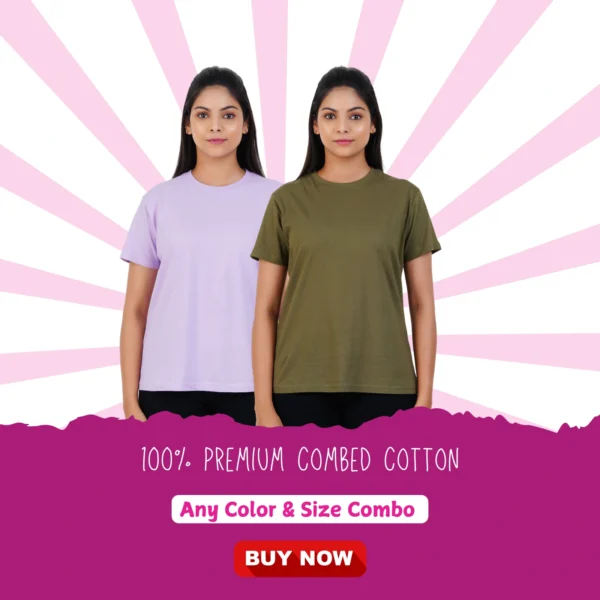 Pick Any 2 Plain T-Shirt Combo
