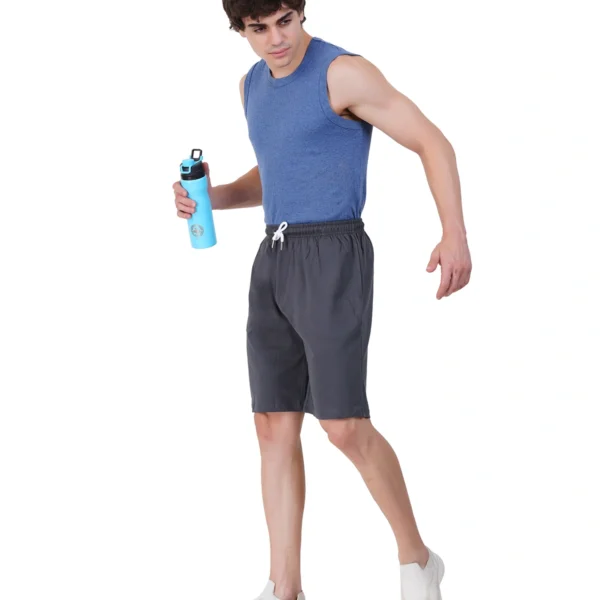 Teal Grey Men Bermudas